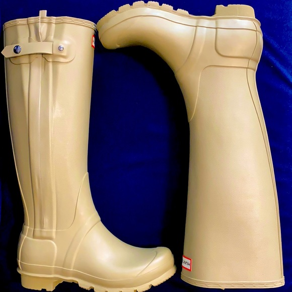 *NWOT* Hunter Original Slim Zip Textured Wellies - Picture 2 of 9